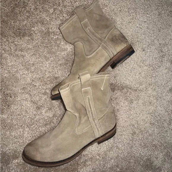 Blackstone Brown Leather Pull On Casual Boots in Rock Color Size 38 8 US