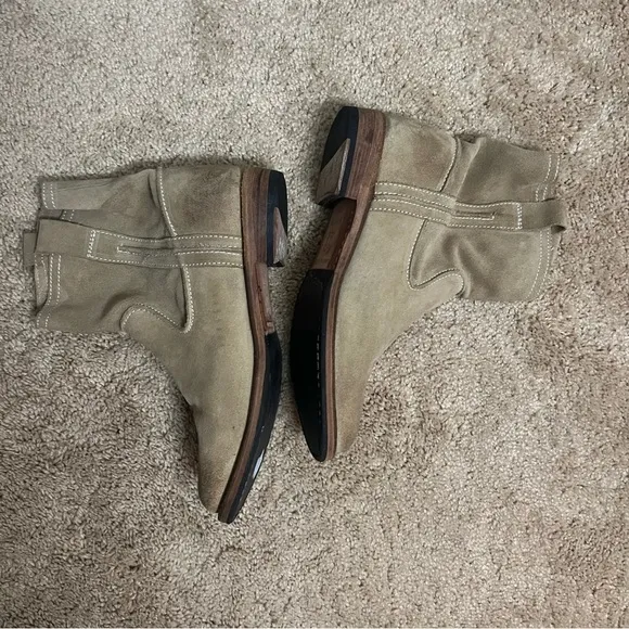 Blackstone Brown Leather Pull On Casual Boots in Rock Color Size 38 8 US