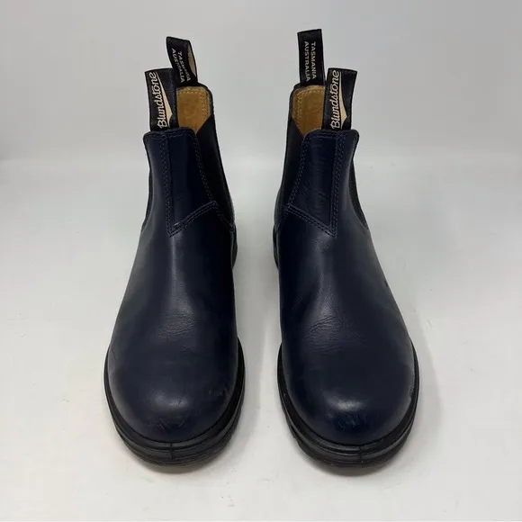 BLUNDSTONE 2246 Navy Leather Chelsea Boots Men’s Size 9 UK 10 US Classic Casual