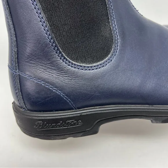 BLUNDSTONE 2246 Navy Leather Chelsea Boots Men’s Size 9 UK 10 US Classic Casual