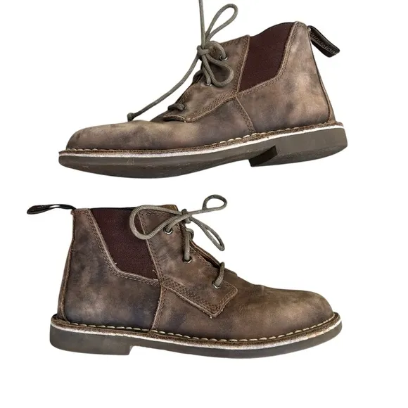 Blundstone Men’s Casual Chukka Lace-Up Brown Leather Boots Size 6.5 Classic.