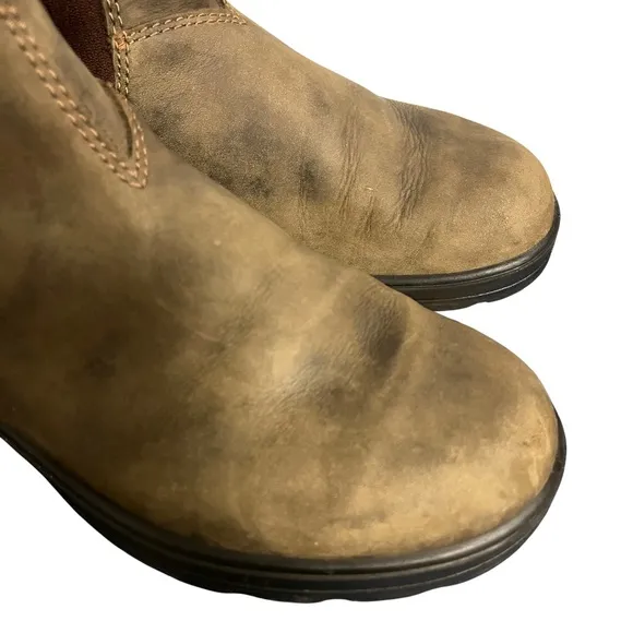 Blundstone Women's Chelsea Boots Leather Rustic Brown Size 7 US