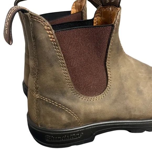 Blundstone Women's Chelsea Boots Leather Rustic Brown Size 7 US