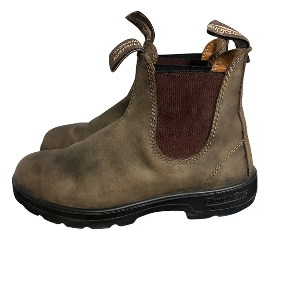 Blundstone Women's Chelsea Boots Leather Rustic Brown Size 7 US