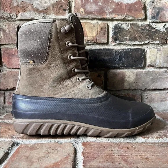Bogs Casual Tall Leather Waterproof Duck Boots size 11