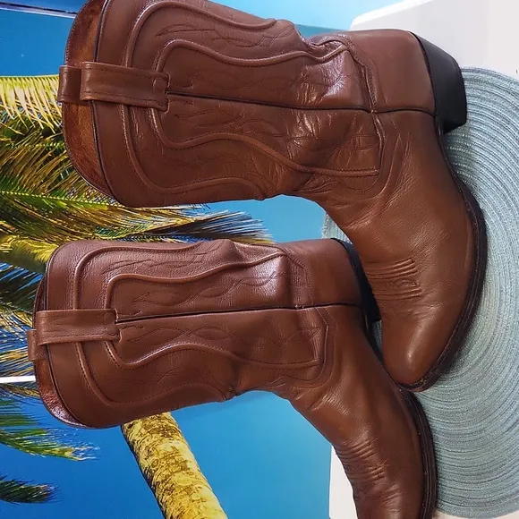 Boots, DAN POST BROWN WESTERN