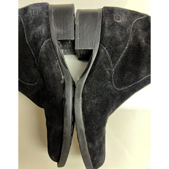 Born black suede over the knee boots