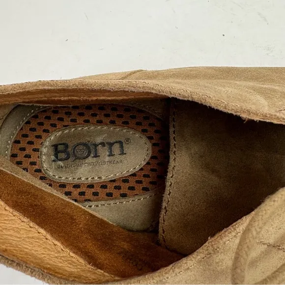 Born Chuka Boots Tan Brown Suede Leathef Lace-up Men’s size 11