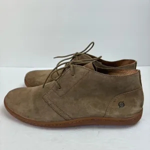 Born Chuka Boots Tan Brown Suede Leathef Lace-up Men’s size 11