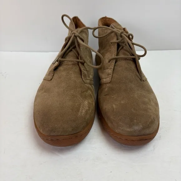 Born Chuka Boots Tan Brown Suede Leathef Lace-up Men’s size 11