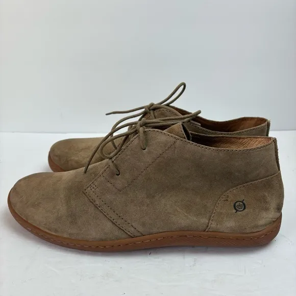 Born Chuka Boots Tan Brown Suede Leathef Lace-up Men’s size 11