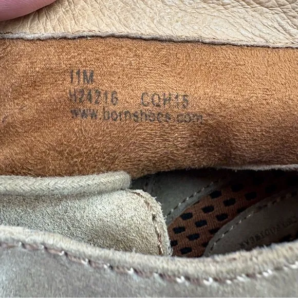 Born Chuka Boots Tan Brown Suede Leathef Lace-up Men’s size 11