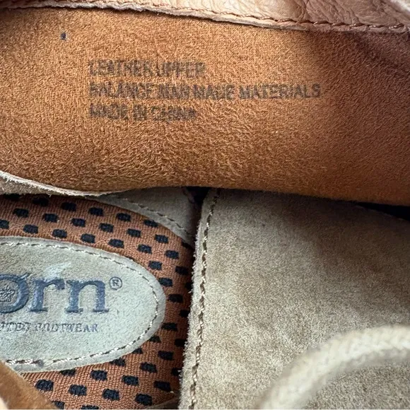 Born Chuka Boots Tan Brown Suede Leathef Lace-up Men’s size 11