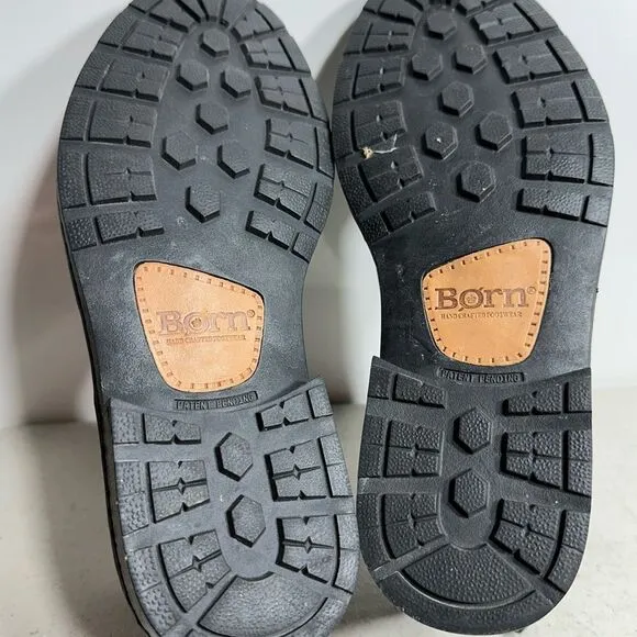 Born Shane Chelsea Shoes Mens 8,5 Black Leather Pull On Casual Comfort Boots