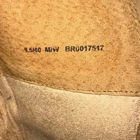 Born Tarla Brown Distressed Suede Leather Lace Up 8.5/40 M/W
