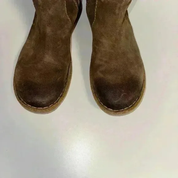 Born Tarla Brown Distressed Suede Leather Lace Up 8.5/40 M/W