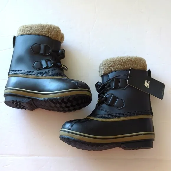 Boys Sorel Yoot Pac TP WP Waterproof Insulated Snow Boots Size 9