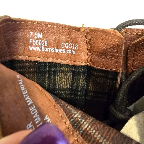 Børn Boots, Brown Lace-Up Ankle Boots, Western, Size 7.5