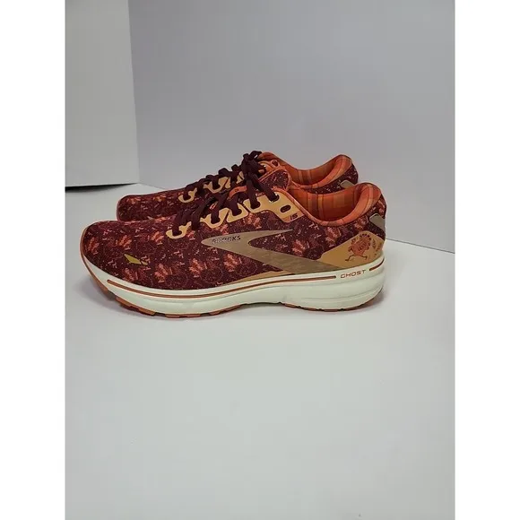 Brooks Men's Ghost 15 Thanksgiving Turkey Red/Orange Running Shoes Size USA 8