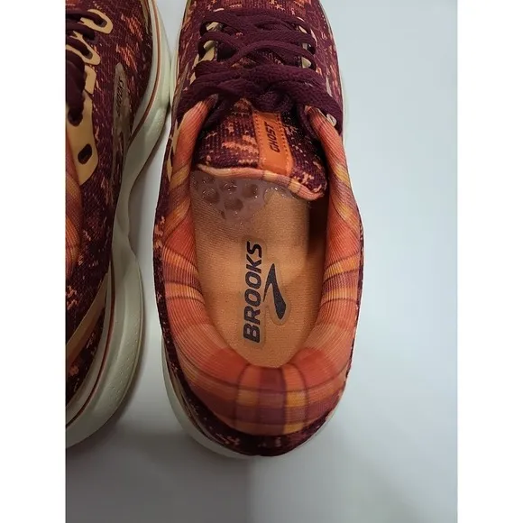 Brooks Men's Ghost 15 Thanksgiving Turkey Red/Orange Running Shoes Size USA 8