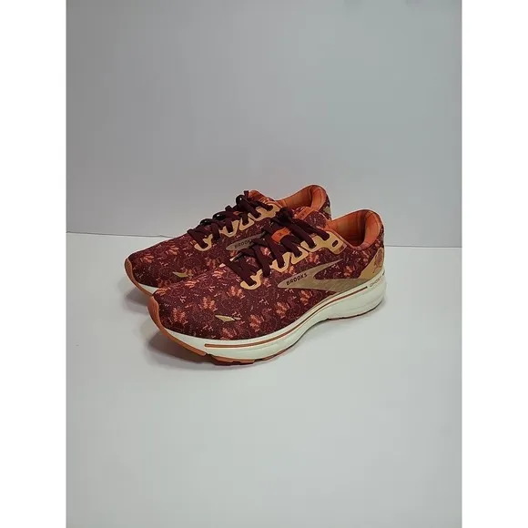 Brooks Men's Ghost 15 Thanksgiving Turkey Red/Orange Running Shoes Size USA 8