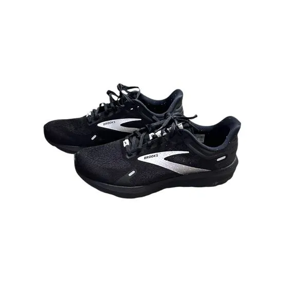 Brooks Men's Launch 9 Black and White Neutral Running Shoes size 11.5 Wide