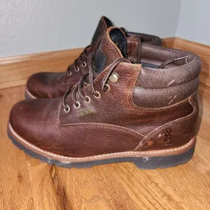 Browning Leather Gore-tex Insulated Waterproof Utility Boots Sz 10EE