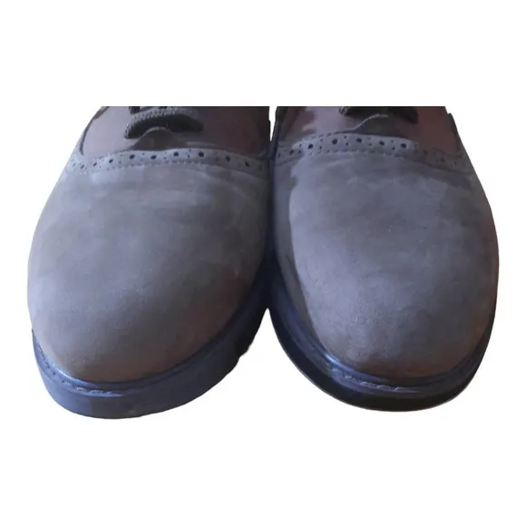 Brunswick Mens Brown Tan Saddle Oxford Bowling Shoes Size 10.5