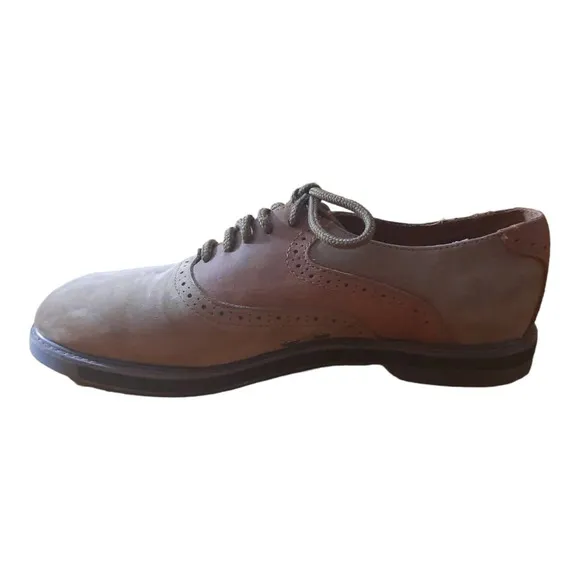 Brunswick Mens Brown Tan Saddle Oxford Bowling Shoes Size 10.5