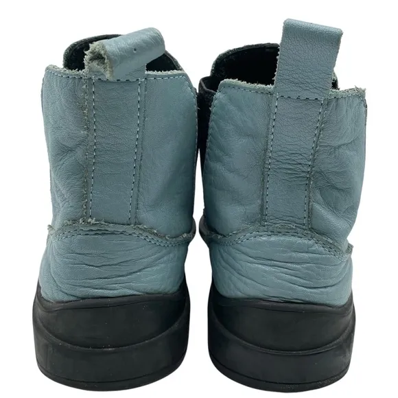 Bueno Womens Shoes Scout Chelsea Boots Sz 6.5 Blue Leather Ankle Booties Casual