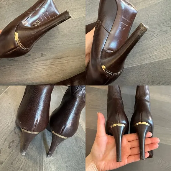 Burberry brown leather boots (Sz 37.5)