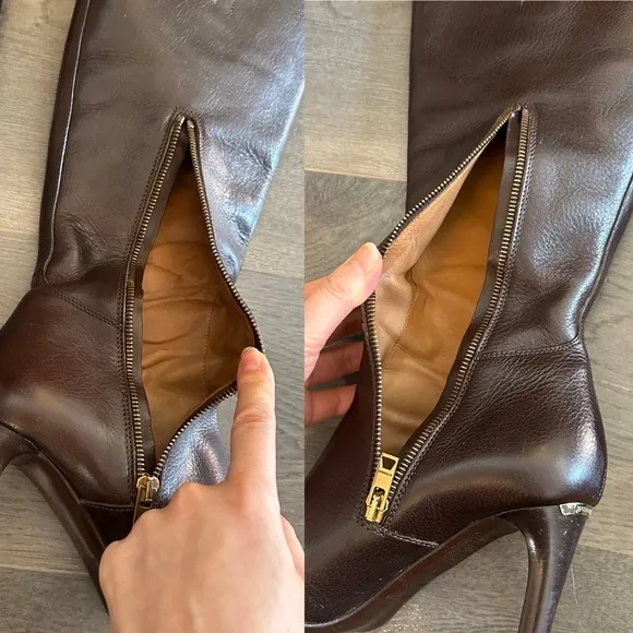 Burberry brown leather boots (Sz 37.5)