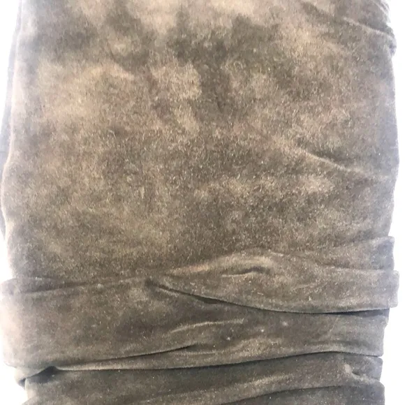 Burberry Suede Ruffle Boots Women's 36 COA