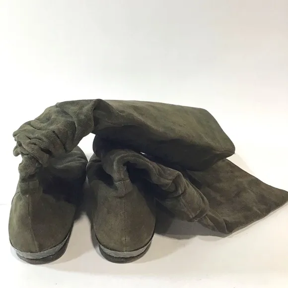 Burberry Suede Ruffle Boots Women's 36 COA