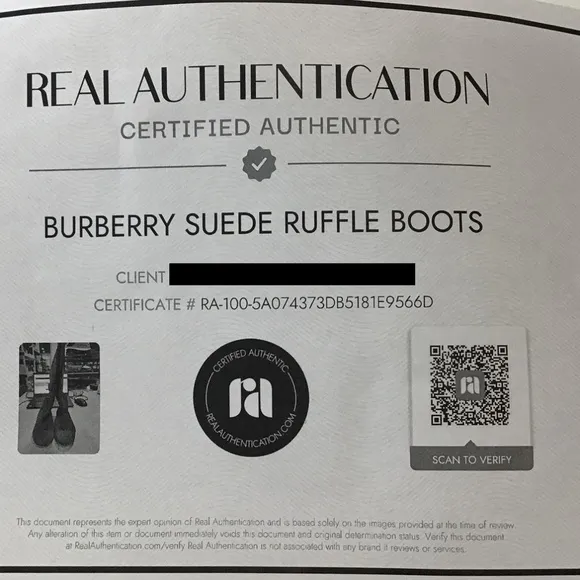 Burberry Suede Ruffle Boots Women's 36 COA