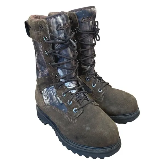 Cabela's Camo Dry-Plus ThinsulateUltra GORE-TEX Hunting Boot Men 8.5 EE Gorpcore