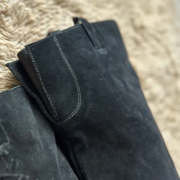 Carlos Santana Suede Knee-High Boots 7.5