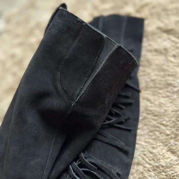Carlos Santana Suede Knee-High Boots 7.5
