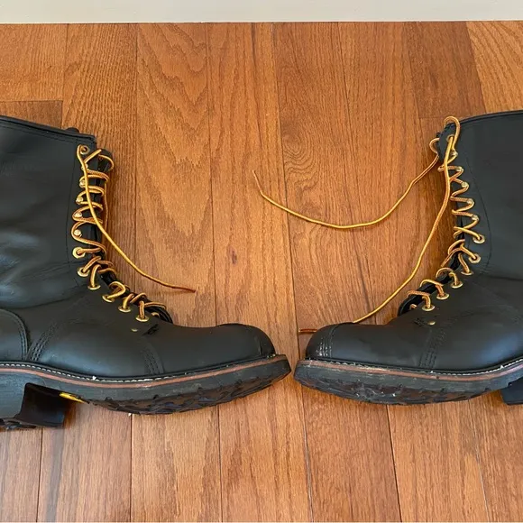 Carolina Men's Linesman Work Boots Black Size‎ 10.5
