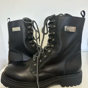 Cavalli Class Black Leather Boots