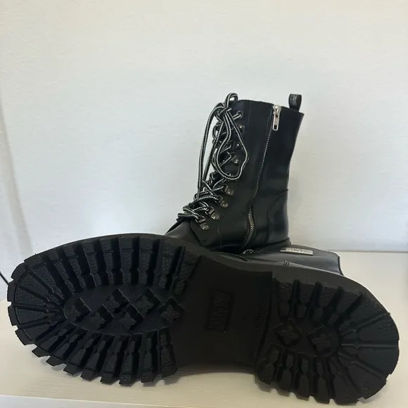 Cavalli Class Black Leather Boots