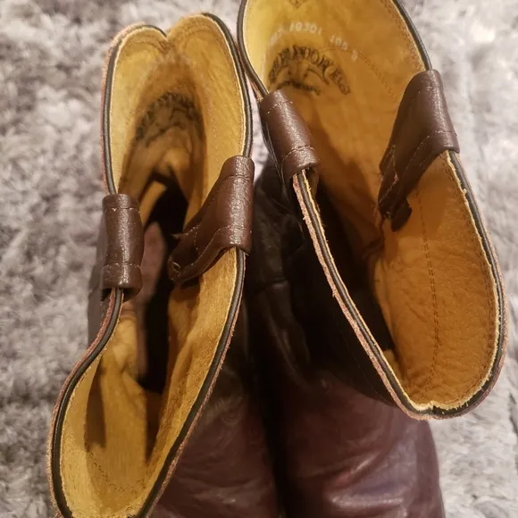 Cavenders Men's Cowboy Leather Boots size 10.5 D Brown