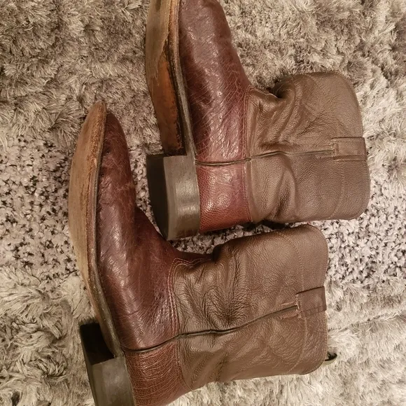 Cavenders Men's Cowboy Leather Boots size 10.5 D Brown