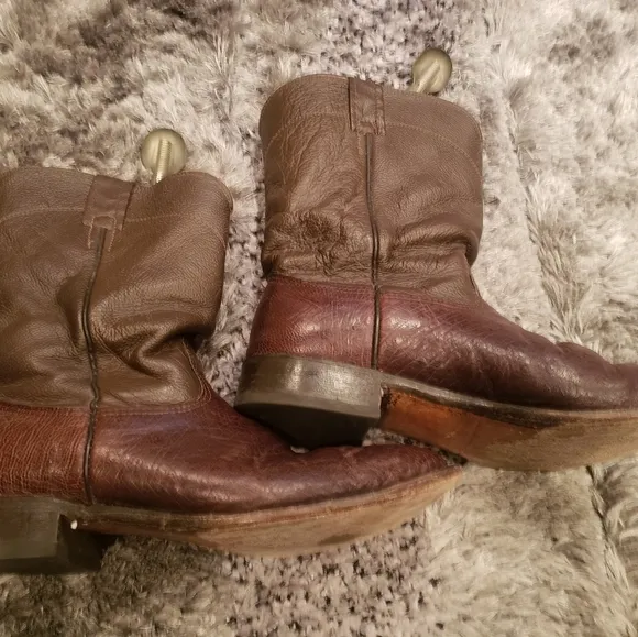 Cavenders Men's Cowboy Leather Boots size 10.5 D Brown