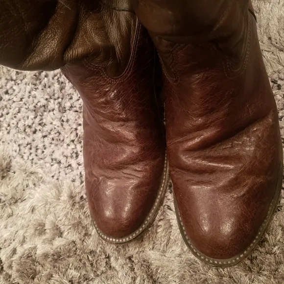 Cavenders Men's Cowboy Leather Boots size 10.5 D Brown