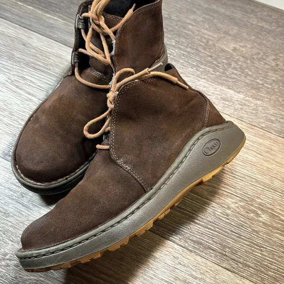 Chaco brown leather suede boots men’s size 8.5 (d94)
