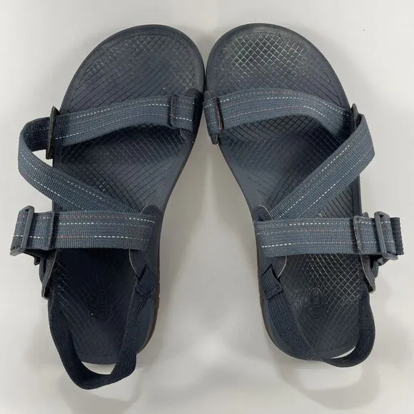 Chaco Lowdown 2 Strappy Active Sandals Mens Size 8 Navy Blue Hiking Water Shoes