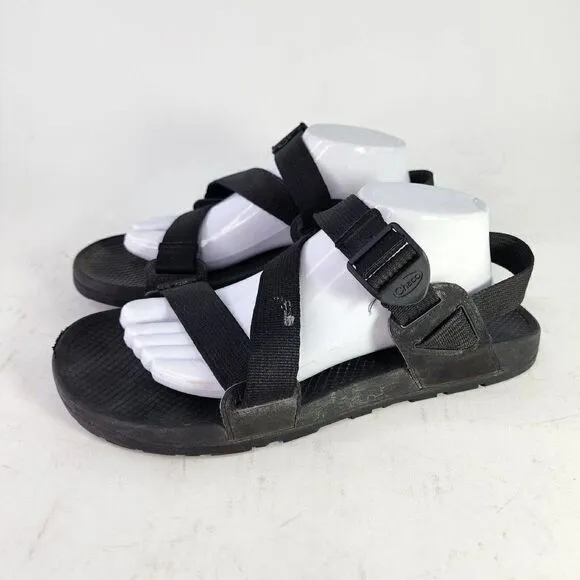 Chaco Lowdown Black Adjustable Strap US 11 Hiking Water Sandals Shoes