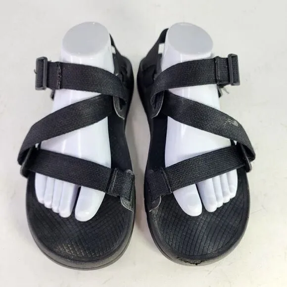 Chaco Lowdown Black Adjustable Strap US 11 Hiking Water Sandals Shoes