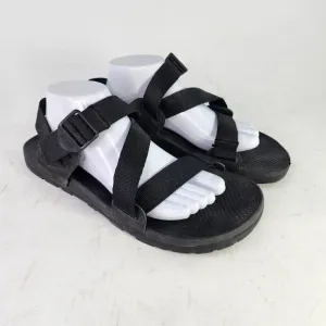 Chaco Lowdown Black Adjustable Strap US 11 Hiking Water Sandals Shoes